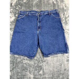 Dickies Carpenter Denim Blue Shorts Size 42 Relaxed Fit Workwear Durable Fashion